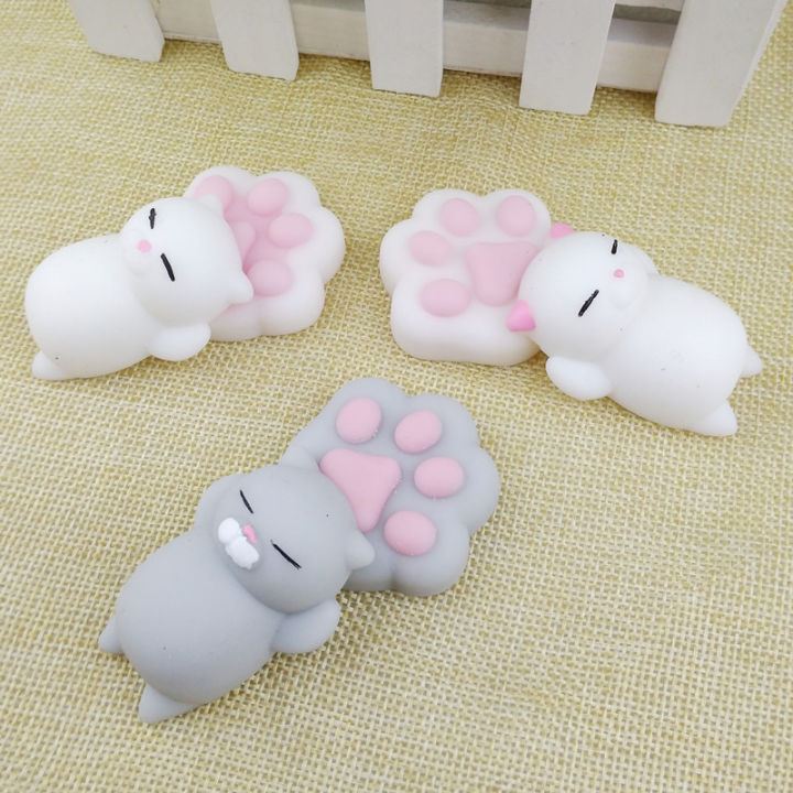 squishy cat paw squeeze toys Small animal cat paw toy gifts for kids party favors mini supper cute stress relief toy
