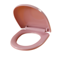 Hydraulic Bathroom Toilet Seat Cover 701 Premium Quality High Commode Pink. 