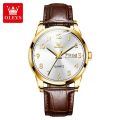 Olevs 6898 PU Leather Analoge Wrist Watch For Men. 
