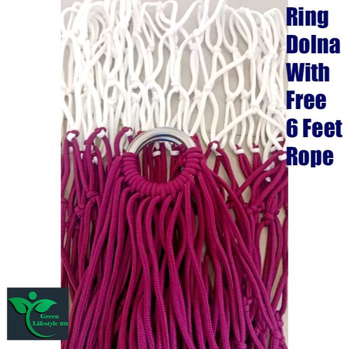 Handmade%20SS%20Ring%20Hammock/Dolna%20Outdoor%20Camping%20Portable%20Garden%20Nylon%20Hammock%20Swing-7.5x5%20Ft%20for%20Indoor%20Outdoor%20Travel%20Camping%20Hanging.%20-%20Image%203