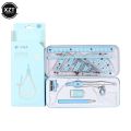 8 pcs/set Ruler Compass Eraser Triangle Protractor Set Geometry Stationery Mathematical For Boy Girl Students School Supplies. 