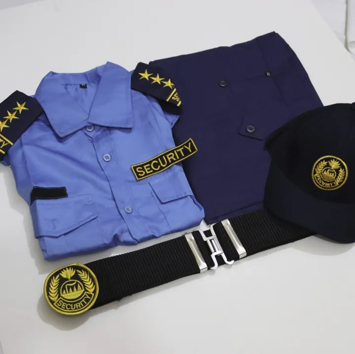 Security%20Guard%20Uniform%20Full%20Set%20-%20security%20Guard%20dress%20cotton-%20Guard%20Sky%20Blue%20shirt%20Pant%20dress%20full%20set%20including%20Belt-Cap-%20Bach-Epaulet%20-logo%20-%20Image%205