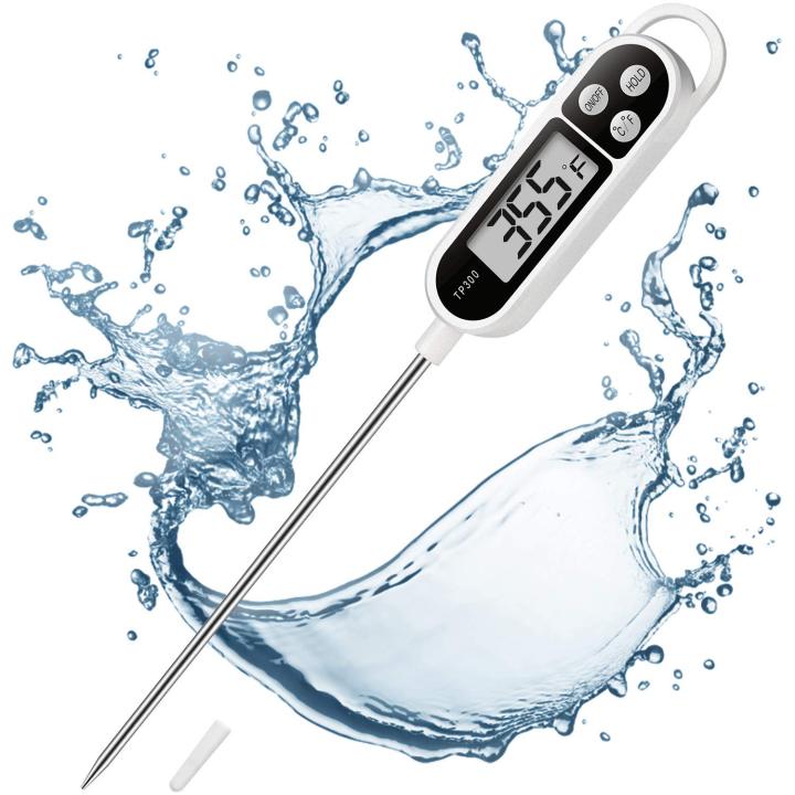 Digital LCD Cooking Food Meat Probe Kitchen BQB Thermometer Temperature Test Pen - Instant Read,Plastic, pack of 1