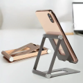 Adjustable Mobile Phone Holder Adjustable Foldable Portable Stand Foldable Portable Support Stand Full Metal For Mobile Phone. 