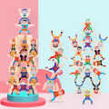 DIY Montessori Toys Balance Doll Building Blocks Board Stacking High Blocks Play Games Early Educational Toys For Children Kids. 
