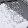 1/3Pcs Multifunctional Geometric Ruler Drawing Template Measuring Tool For Active Drawing Ruler School Office Supply Ruler. 