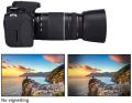 Canon Et 60 Lens Hood For Canon Ef 75-300Mm F/4.0-5.6, Canon Ef-S 55-250Mm Is Ii F/4-5.6 Dslr Lens. 