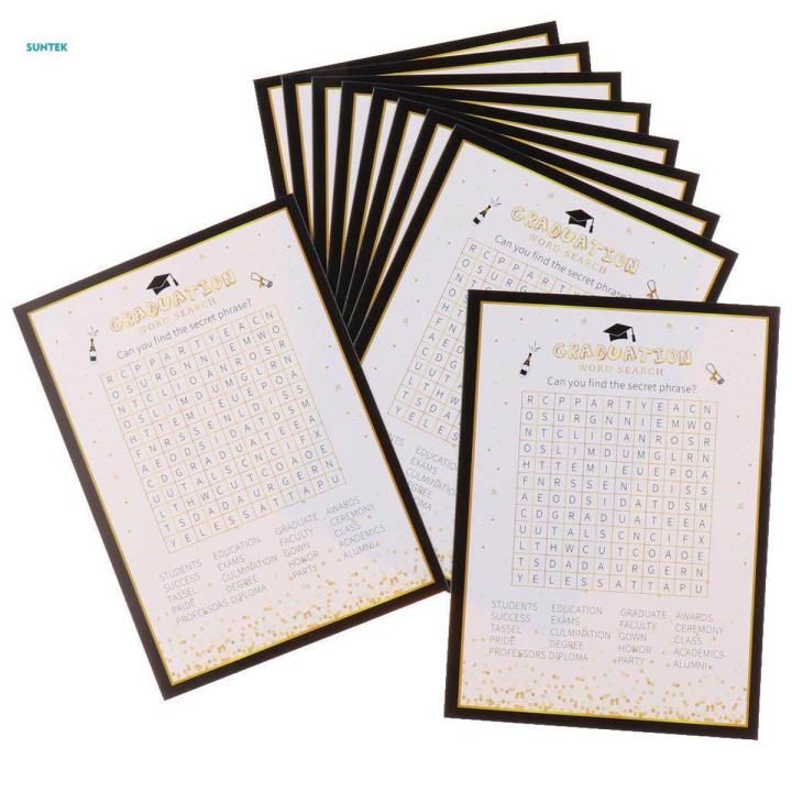 2X 10 Pieces Graduation Question and Answer Game Graduation Season Game ...