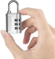 3-Digit Combination Lock Padlock Keyless, Resettable Luggage Locks for Backpack. 