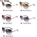 OQ BOGA 5 Styles Women Fashion Metal Full Rim Polarized Sunglasses Oval Frame Female Eye Protection Sun Glasses UV400. 