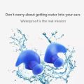 Soft And Comfortable Ear Plugs for Sleeping Silicone Noise Reduction Blue Earplug (1 pair). 