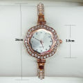 New Hot Selling Pearl Watch Bracelet Plum Blossom Watch Set Gift Full Diamond Women's Watch Factory Direct One Piece Dropshipping.