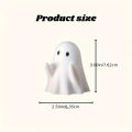 Cute Creative Ghost Pen Holder Portable Halloween Ghost Figurine Funny Decorative Little Ghost Statue.