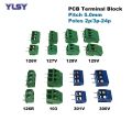 5Pcs Pitch 5.0mm Screw Terminal Block Wire Connector Straight Right Angle Pin 2/3P Morsettiera Cable 1.5/2.5mm2 10-20A.