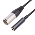 1 PCS XLR Male To 1/4 Inch Female Cable 3 Pin Male To 6.35mm Socket Audio Cord XLR Male To 6.35mm Microphone Audio Cable. 