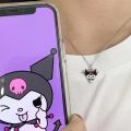 Douyin with the Sanrio series necklace female cute soft girl cartoon Baku cinnamon dog pendant to give girlfriends gifts. 