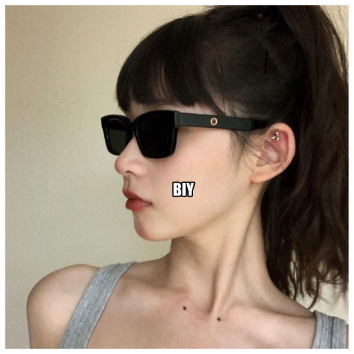 Jennie's same glasses, sunglasses, sunglasses, concave shape, Korean version of Internet celebrities, European and American retro women, no makeup, trend glasses