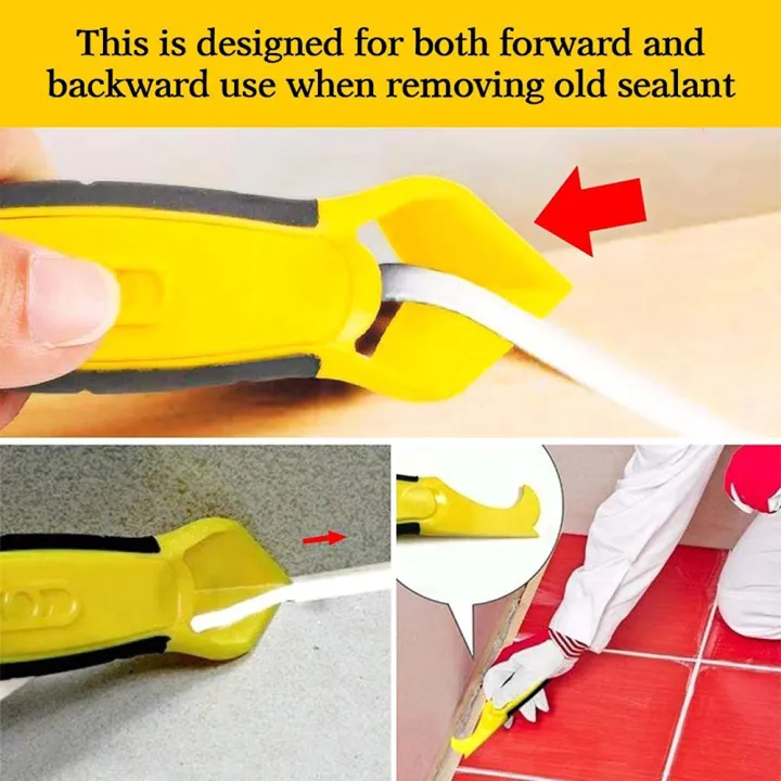 KOGEEK%209%20PCS%20Caulk%20Remover%20Tool%20Kit%20Silicone%20Caulking%20Tool%20with%20Different%20Scrapers%20&%20Caulk%20Tip%20Applicator%20Sealant%20Finishing%20Tools%20for%20Kitchen%20Bathroom%20Sink%20Window%20Ceramic%20Tile%20Floor%20-%20Image%205