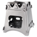 Titanium Wood Stove - Ultralight Folding Camping Burner. 