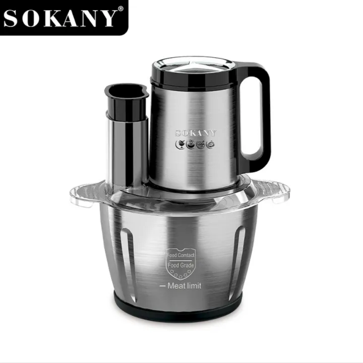 Sokany%20Wonder%20Chopper%20SK-06019%20Electric%20Meat%20Grinder%20Food%20Processor%20Vegetable%20Mincer%20Blender%206-in-1%20Stainless%20Steel%203.0L%20with%20800W%20Copper%20Motor%20Double%20Layer%20Four%20Blades%20for%20Home%20Kitchen%20-%20Multi-functional%20Kitchen%20Appliance,%20Ideal%20for%20Chopping%20&%20Grinding!!%20-%20Image%204