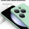 For Realme C51 Heavy Strong Liquid Silicone Soft Gel Rubber Shockproof Back Cover.