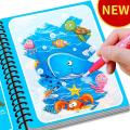 Reusable Coloring Book Magic Water Drawing Book Painting Drawing Toys Sensory Early Education Toys for Kids. 