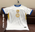 Barcelona white jersey 25 half sleeve for man. 