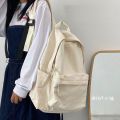 School Bag Japanese Style Muji Simplicity Versatile College Student Canvas Backpack Mori College Vintage Schoolbag High School Female. 