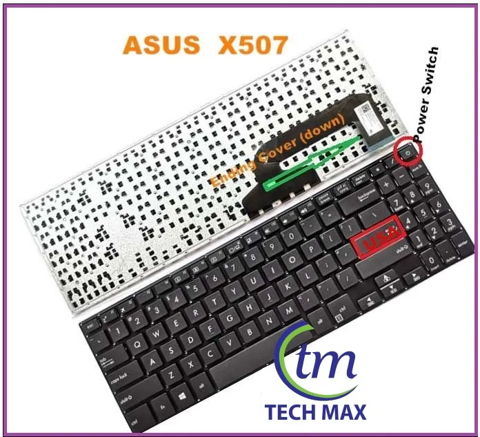 Asus%20Laptop%20Keyboard%20For%20Asus%20X507%20X507MA%20X507U%20X507UA%20X507UB%20Series%20Laptop%20Keyboard%20US%20Black%20-%20Image%202