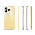 Realme C53 Flexible Clear Transparent Soft TPU Back Case Cover With bumper. 