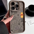 Disney Winnie Pooh Fat Cute Phone Case For iPhone 15 14 Pro Max 13 12 11 Pro XS Max X XR 7 8 15 Plus SE 2020 Soft Silicone Cover.