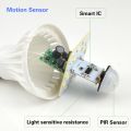 【Hey my home】EU 220V LED Night Light Body Motion Activated On/Off Motion Sensor Lamp Sound Sensor LED Bulb 5W 7W 9W bombillas led. 