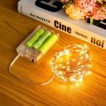 Battery Powered 50 LED Fairy String Lights – 16.4ft Warm White Copper Wire with Timer & Twinkle Mode for Bedroom, Party, Wedding, Xmas Decor. 