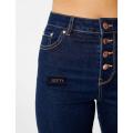 Ladies High waisted skinny jeans blue. 