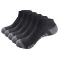 YUEDGE Men And Women Moisture Wick Cotton Low Cut Ankle Socks Sneaker Short Socks 5 Pair Lot 34-46 EU. 