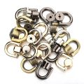 4Pcs D Ring Zinc alloy Bag Zipper Transform Buckles Accessories DIY Handbag Repair Kit Replace Chain Buckle Adjust Part Hardware.