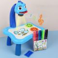 Drawing Projector Table for Kids, Trace and Draw Projector Toy with Light & Music, Child Smart Projector Sketcher Desk, Learning Projection Painting Machine for Boy Girl 2-9 Years Old (Multicolor).