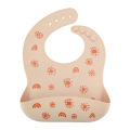 【LuckyBabyFans Store】Baby Silicone Bibs Adjustable Waterproof Bibs Cute Cartoon Toddler Saliva Pocket For Boys. 