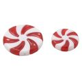 50 Pieces Christmas Garland Candy Swirl Garland Ornament Red and White Candy Plastic Tree Candy Decoration for Xmas.