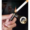 Portable Slim Gas Cigarette Lighter Refillable Metal Lighter.