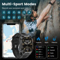 Outdoor Smart Watch Men 400mAh Large Battery Fitness Tracker Heart Rate IP67 Waterproof Bluetooth Call Sport Military Smartwatch.
