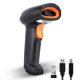 Helett® HT20 Wireless 2.4GHz 2D & 1D Barcode Scanner(QR Code & Barcode)Wireless &Wired(Charging Battery)Connectivity |Induction Scanning|Ideal for Retail Shop & Supermarket|Strong ABS.