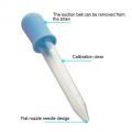 5ml Clear Plastic Pipette Medicine Dropper Blue for Baby. 