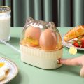 【Big-promotion】 Portable Automatic Power Off Egg Boiler Machine Egg Poacher Cat Shape Electric Boiled Egg Maker Food Steamer Egg Cooker Home Kitchen.