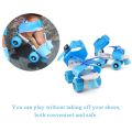 Adjustable Size Children Roller Skates Skating Shoes Double Wheels Skates. 