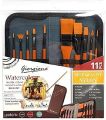 Giorgione Water Color Paint Brushes with wallet.