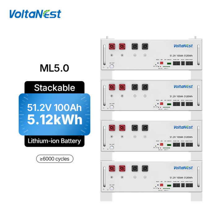 VoltaNest Battery Bank 51.2V 100Ah