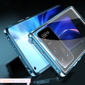 lthmy for Xiaomi Mi 11 Ultra Magnetic Case 360 Front Back double-sided 9H Tempered Glass Case Metal Bumper cover. 