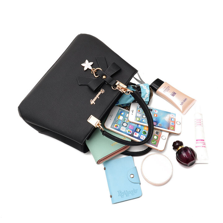 Bag2023New%20Korean%20Style%20Fashionable%20Autumn%20and%20Winter%20Bow%20Women's%20Bag%20Portable%20Shoulder%20Bag%20Messenger%20Bag%20Saffiano%20Bag%20Mother%20Bag%20-%20Image%205