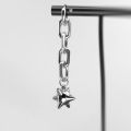 Dangle Spike Ball Flail Earring Dangly Gothic Chain Earring Spike Dangle Punk Statement Spike Charm Alternative Earrings.